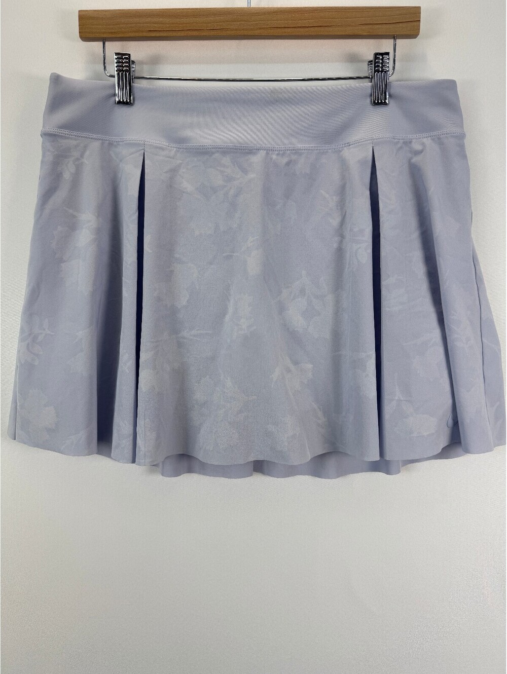 Nike Dri-Fit Floral Pleated Skort Womens XL Lavender Activewear Golf Tennis